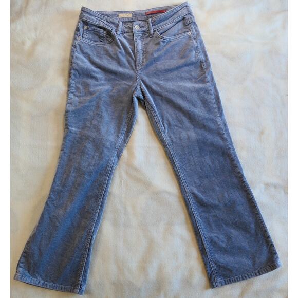 Pilcro Pants - Pilcro Dusty Blue Gray Wide Leg Ultra High Rise Corduroy Pants 28 Anthropologie